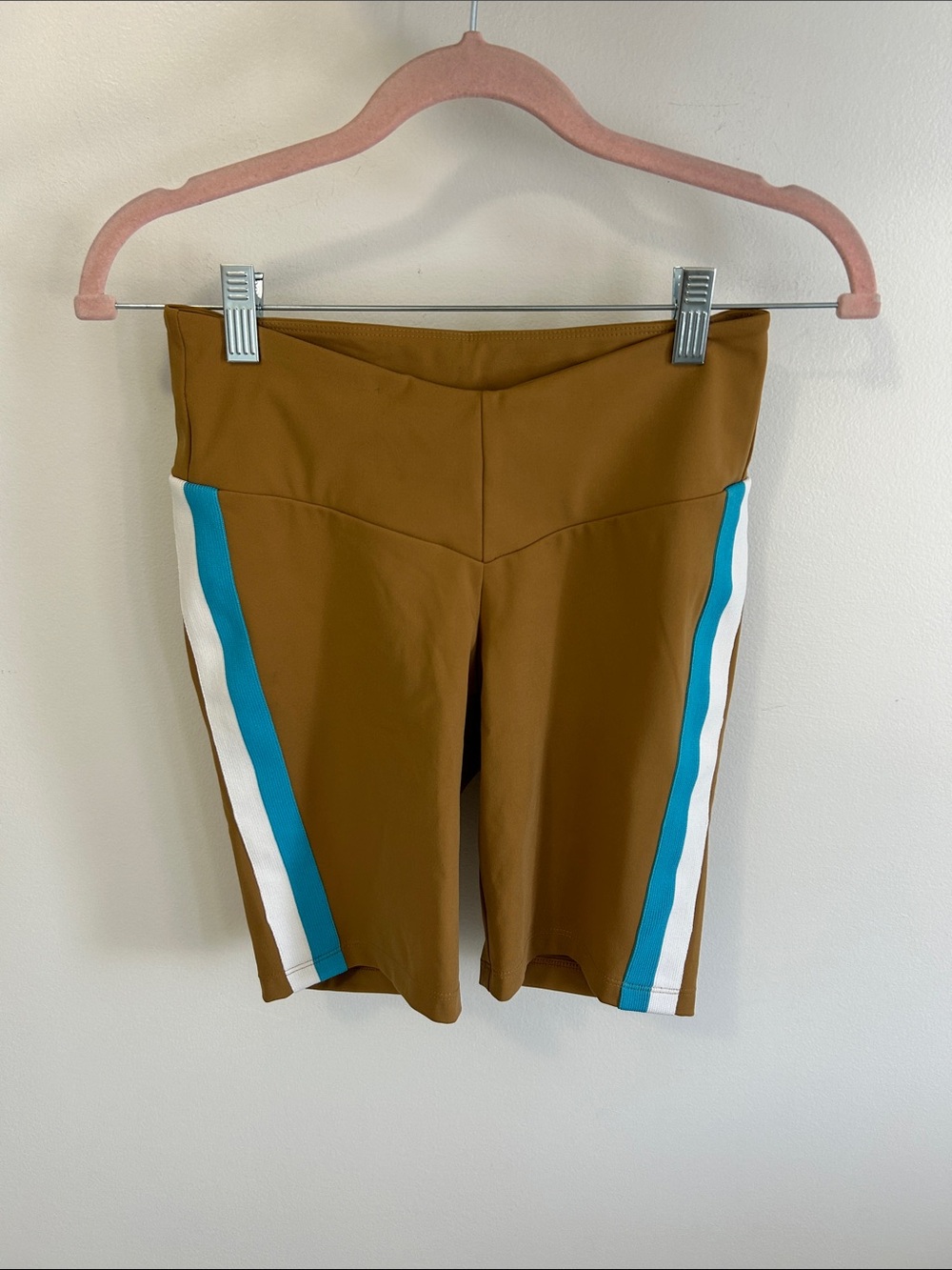 New Balance x Staud Bike Shorts Peanut Butter